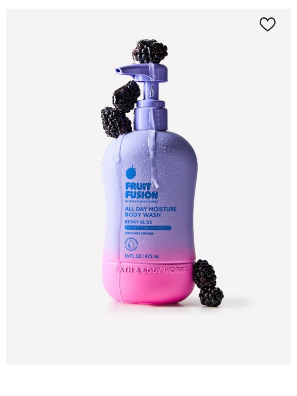 Bath & Body Works Fruit Fusion All Day Moisture Body Wash - Purple & Pink